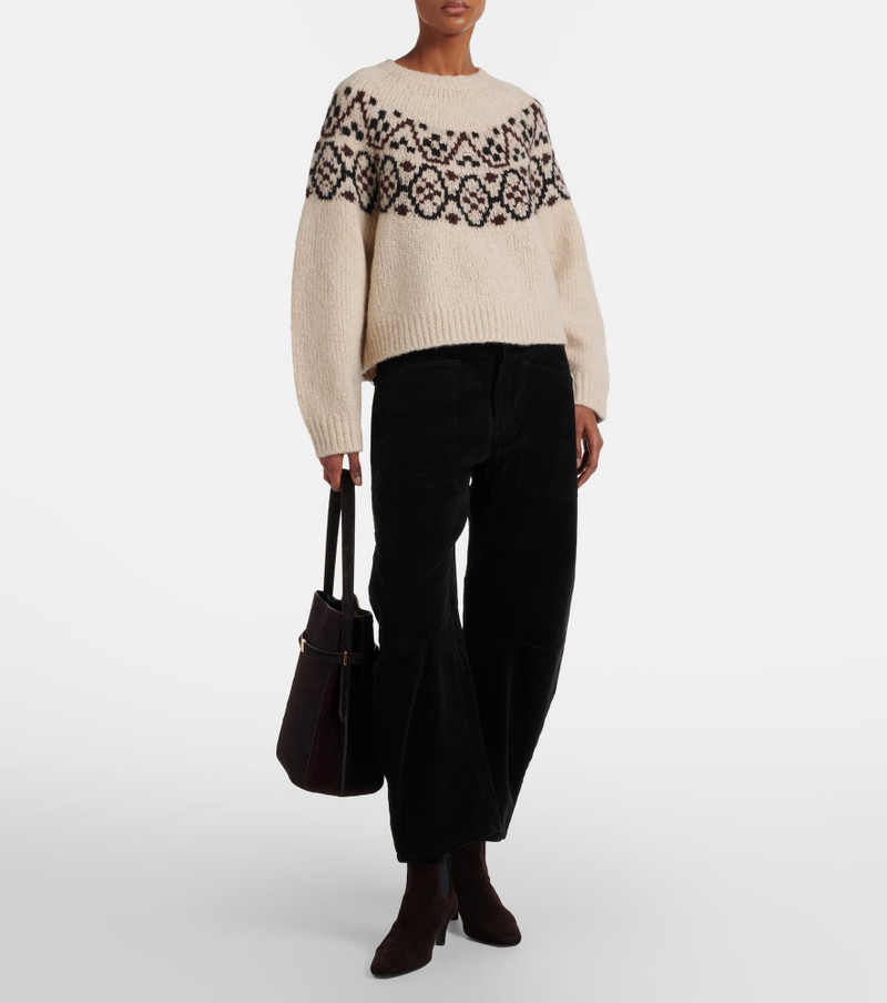 NILI LOTAN Shon cotton-blend barrel-leg pants outlook