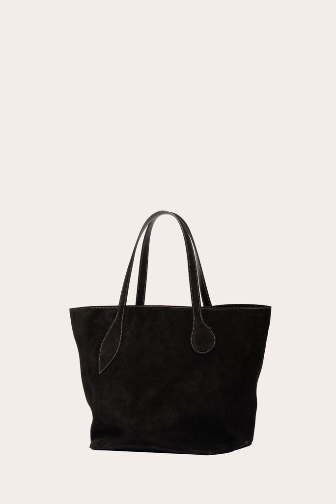 SPROUT TOTE BLACK SUEDE - 5