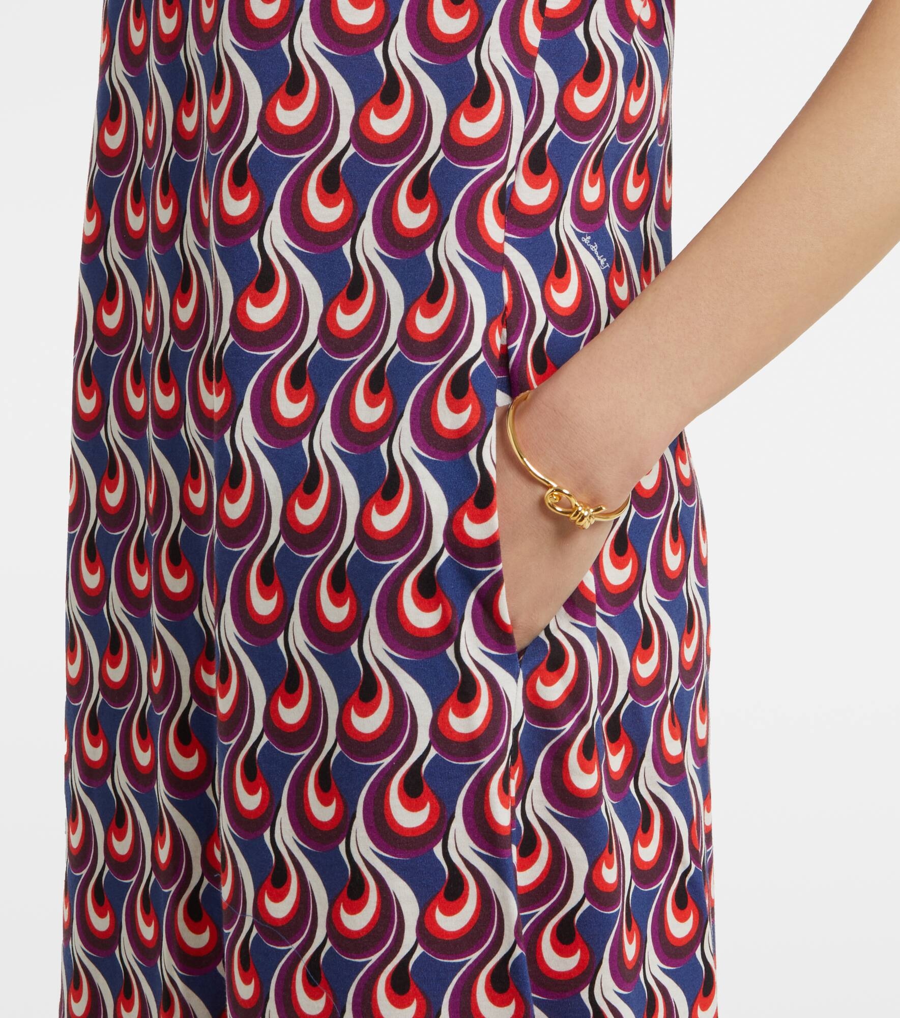Swing Sporty printed jersey midi dress - 5