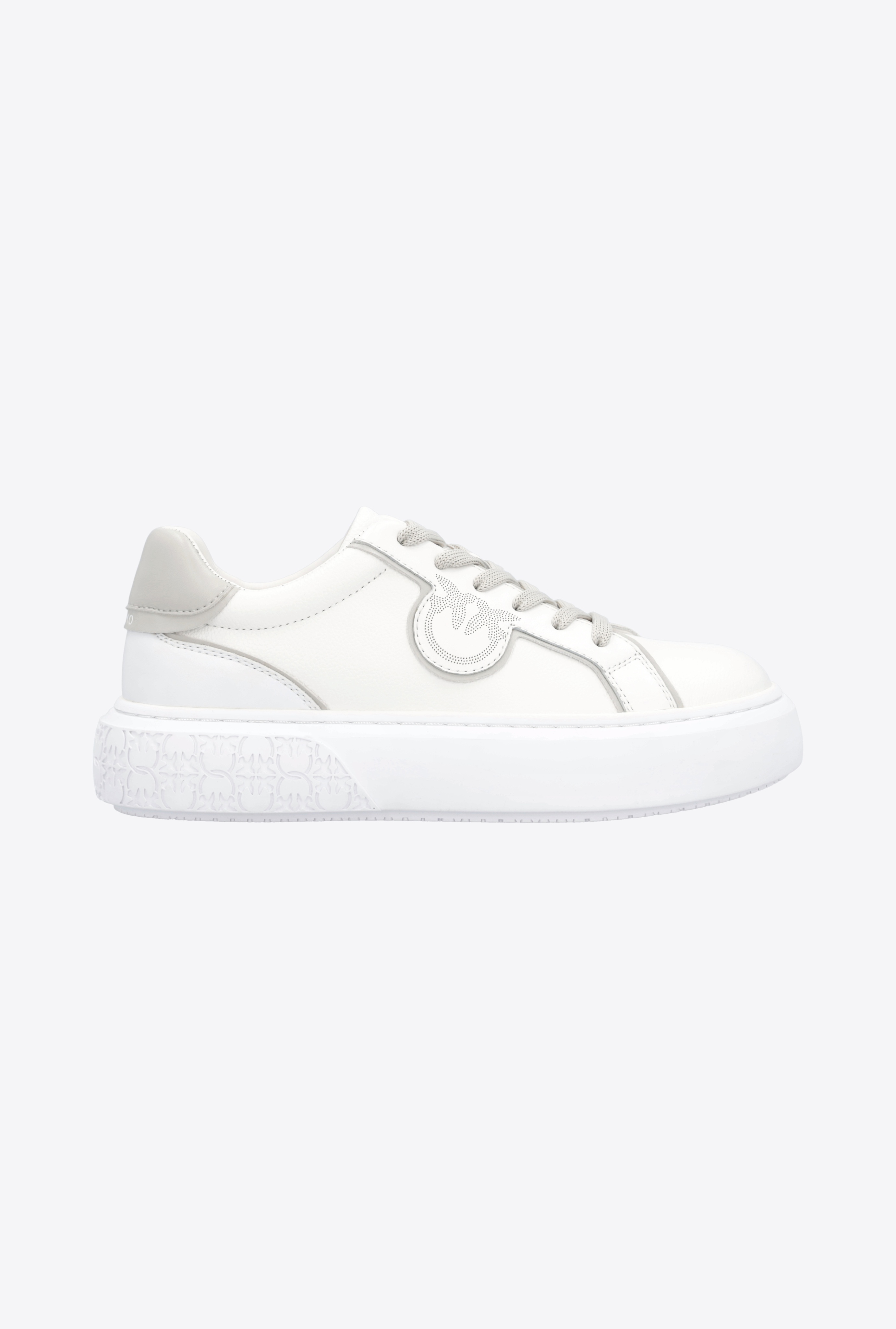LEATHER SNEAKERS WITH CONTRASTING DETAILS - 1