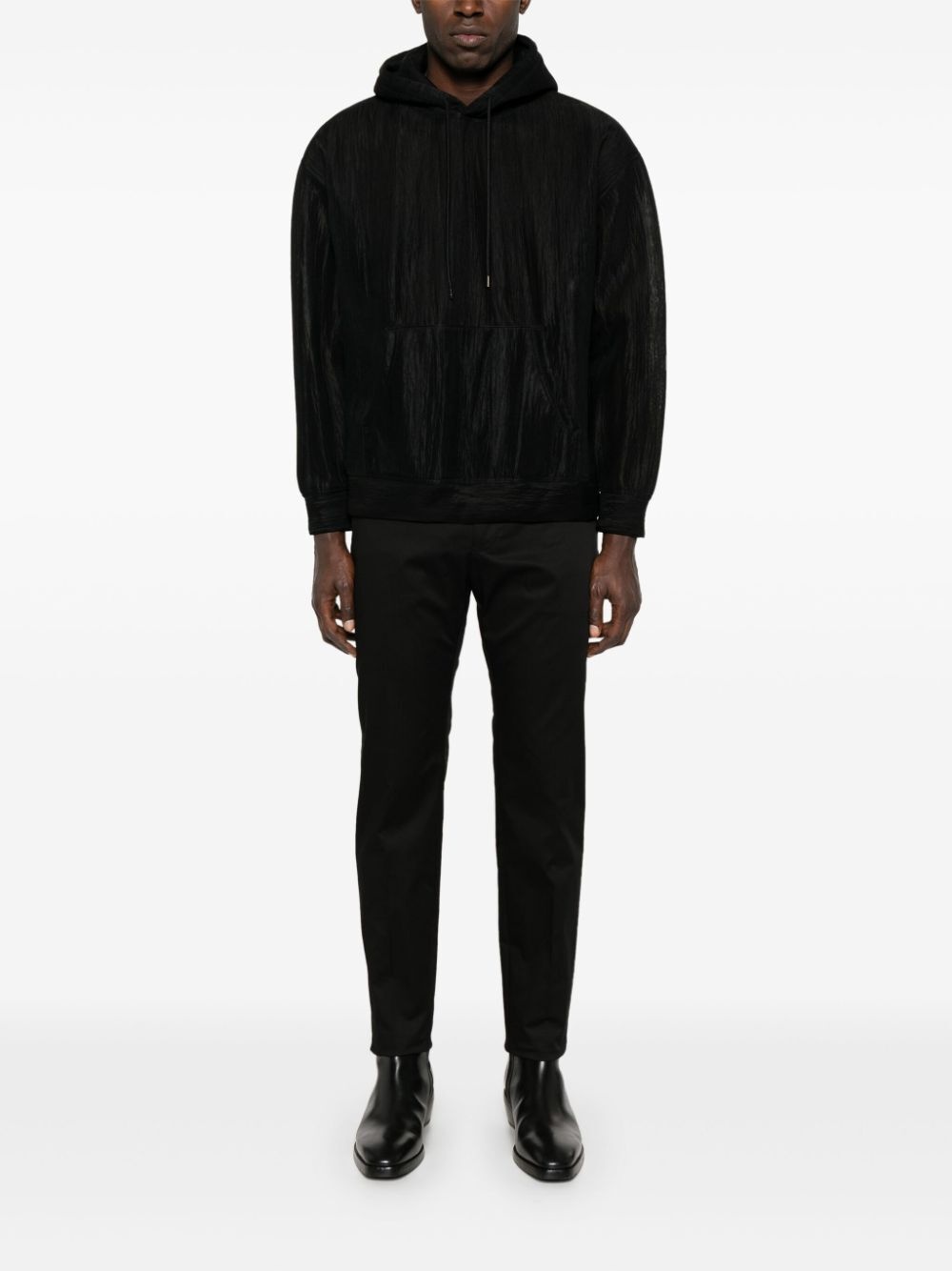 Dolce & Gabbana Men Logo-Embroidered Tapered Leg Cotton Trousers - 5