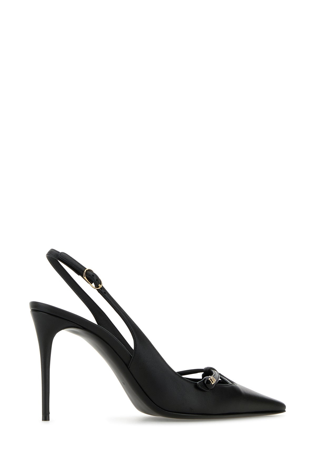 Black leather pumps - 3