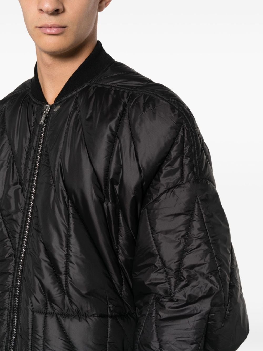 quilted padded bomber jacket - 5