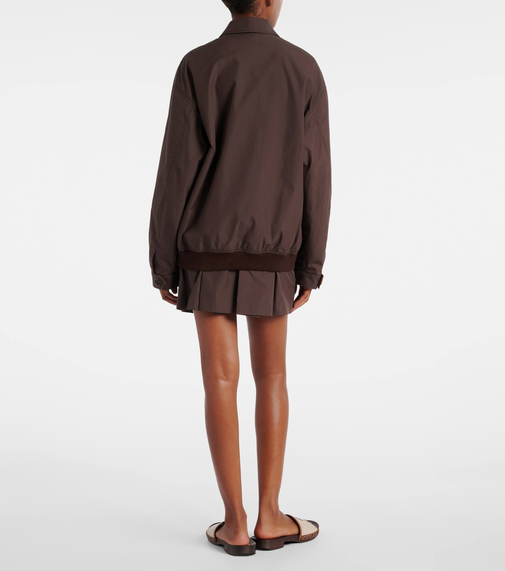 Logo cotton-blend blouson - 3