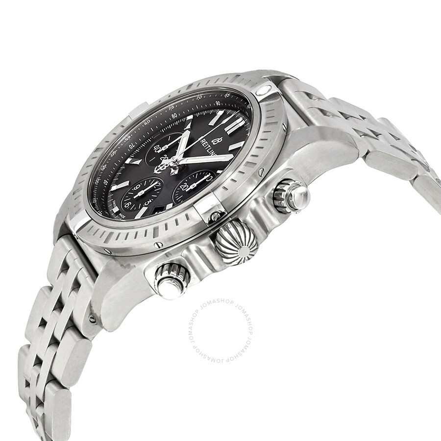 Breitling Chronomat Chronograph Automatic Blackeye Gray Dial Men's Watch AB0115101F1A1 - 2