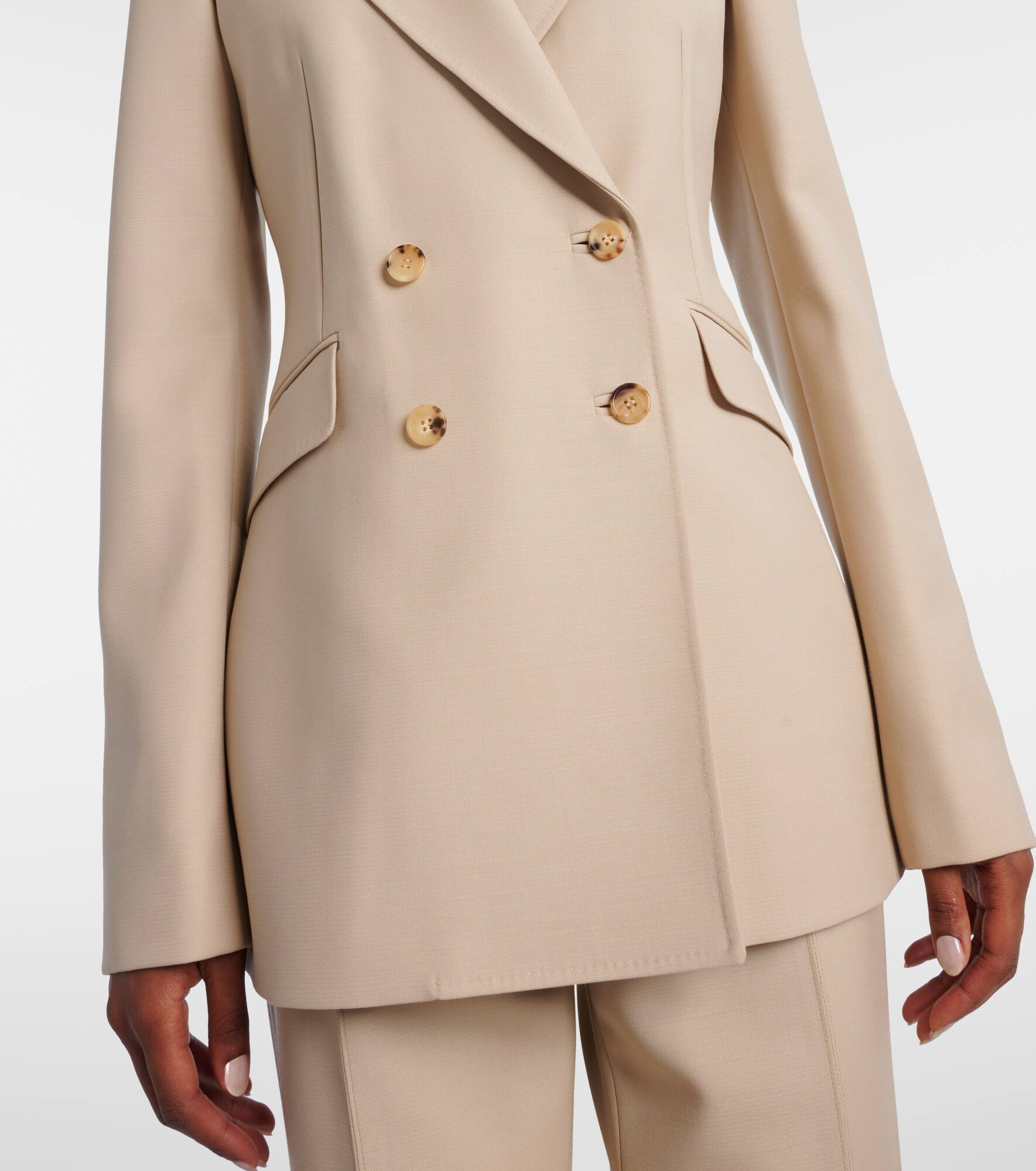 Stephanie double-breasted wool blazer - 5