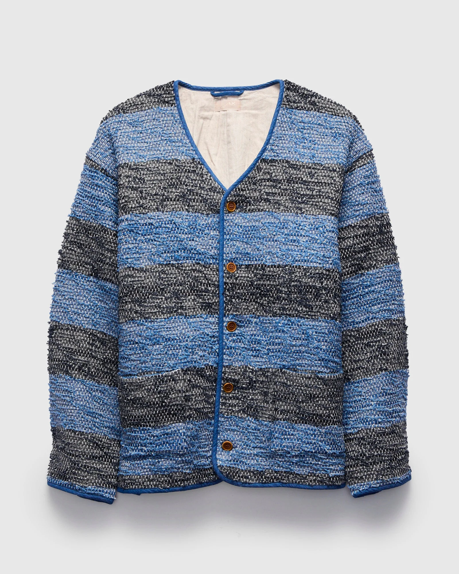 MSP-4048 Sakiori Sashiko Jacket in Indigo - 1