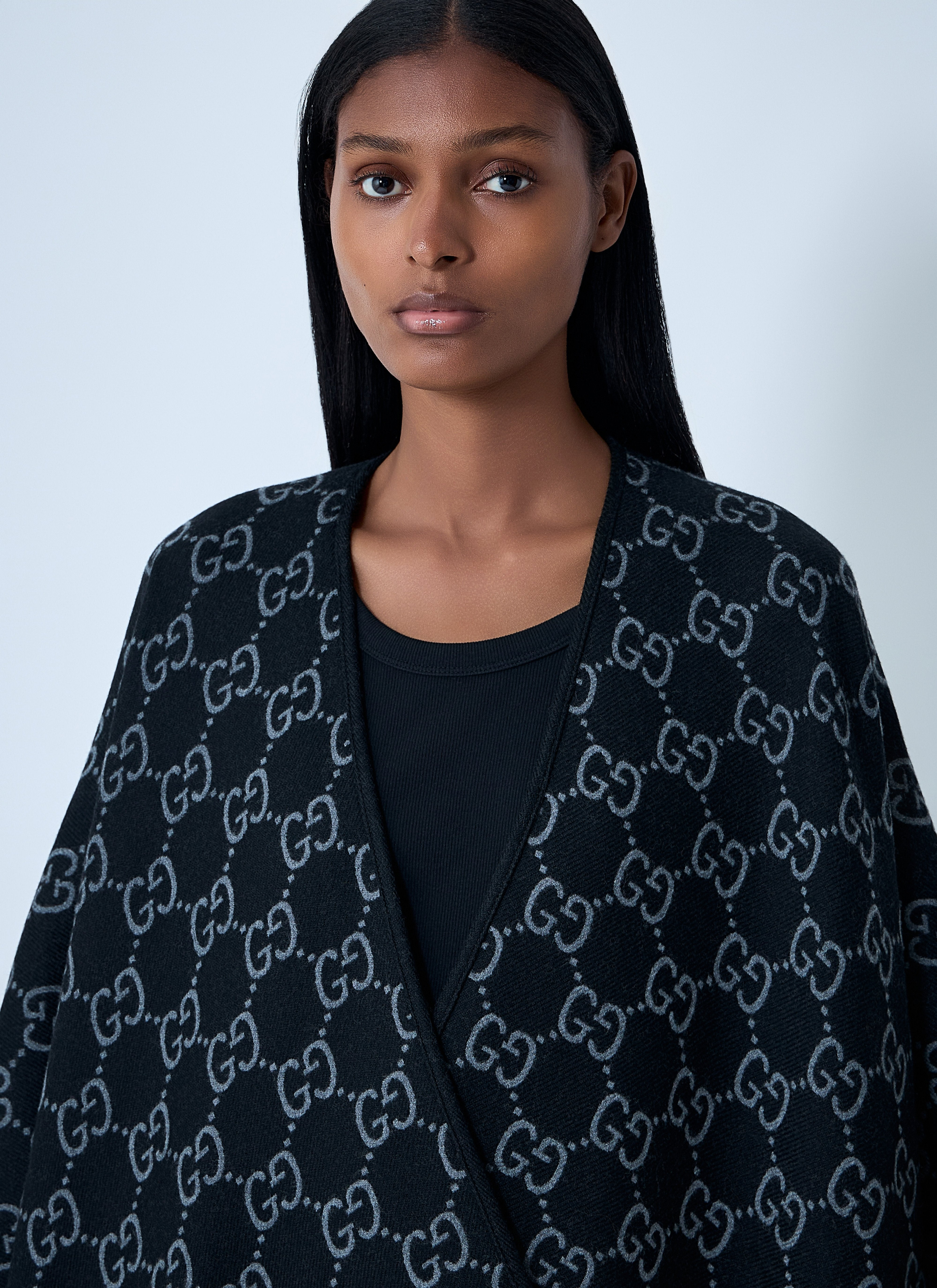 Gucci Women Gg Poncho - 4