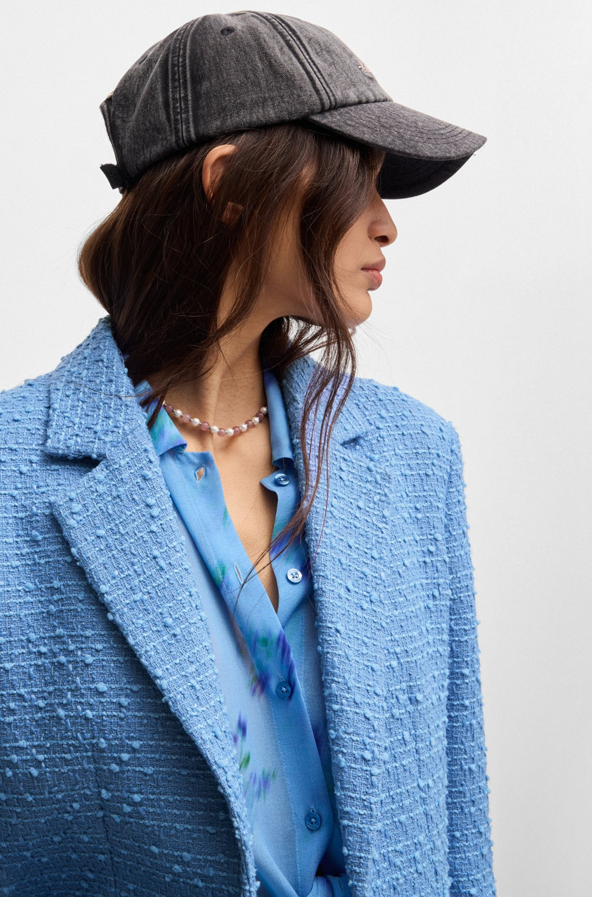 RELAXED-FIT JACKET IN TEXTURED BOUCLÉ - 5