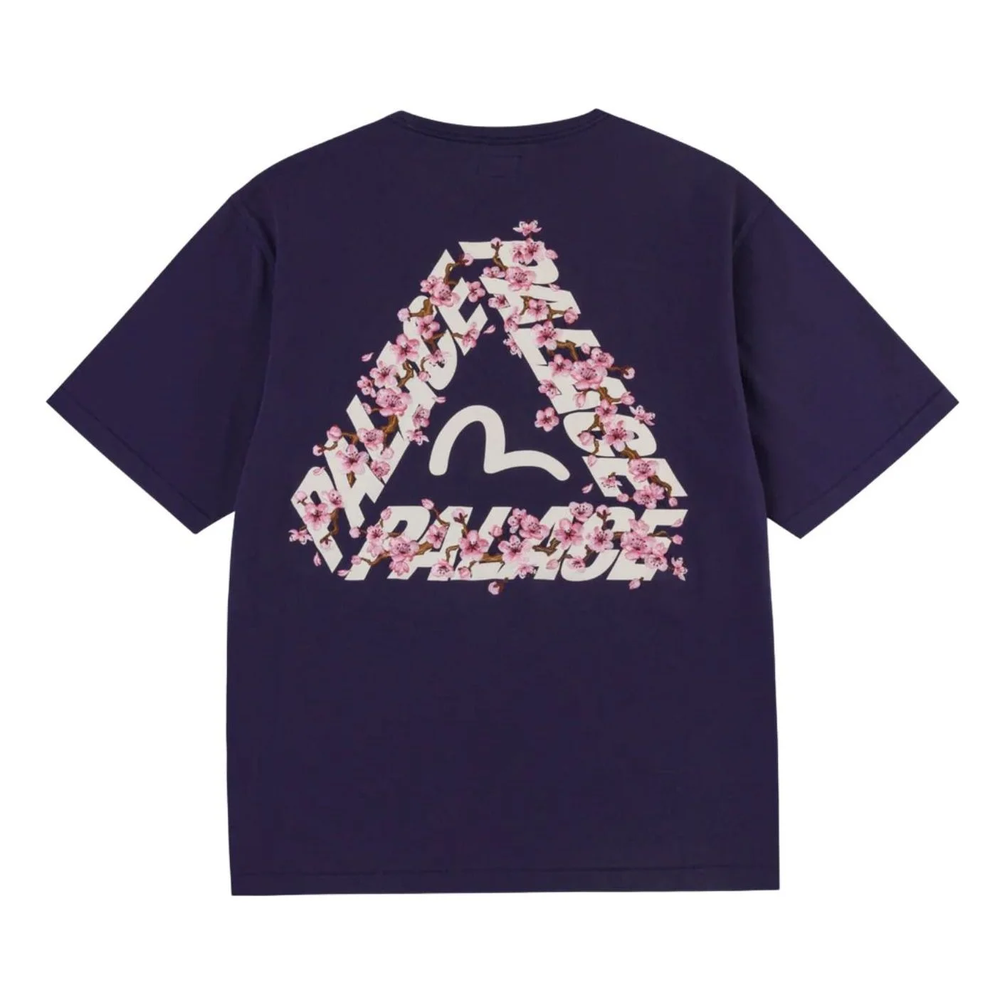 Palace x EVISU Heavy Wash T Shirt 'Navy' P30ES241 - 1