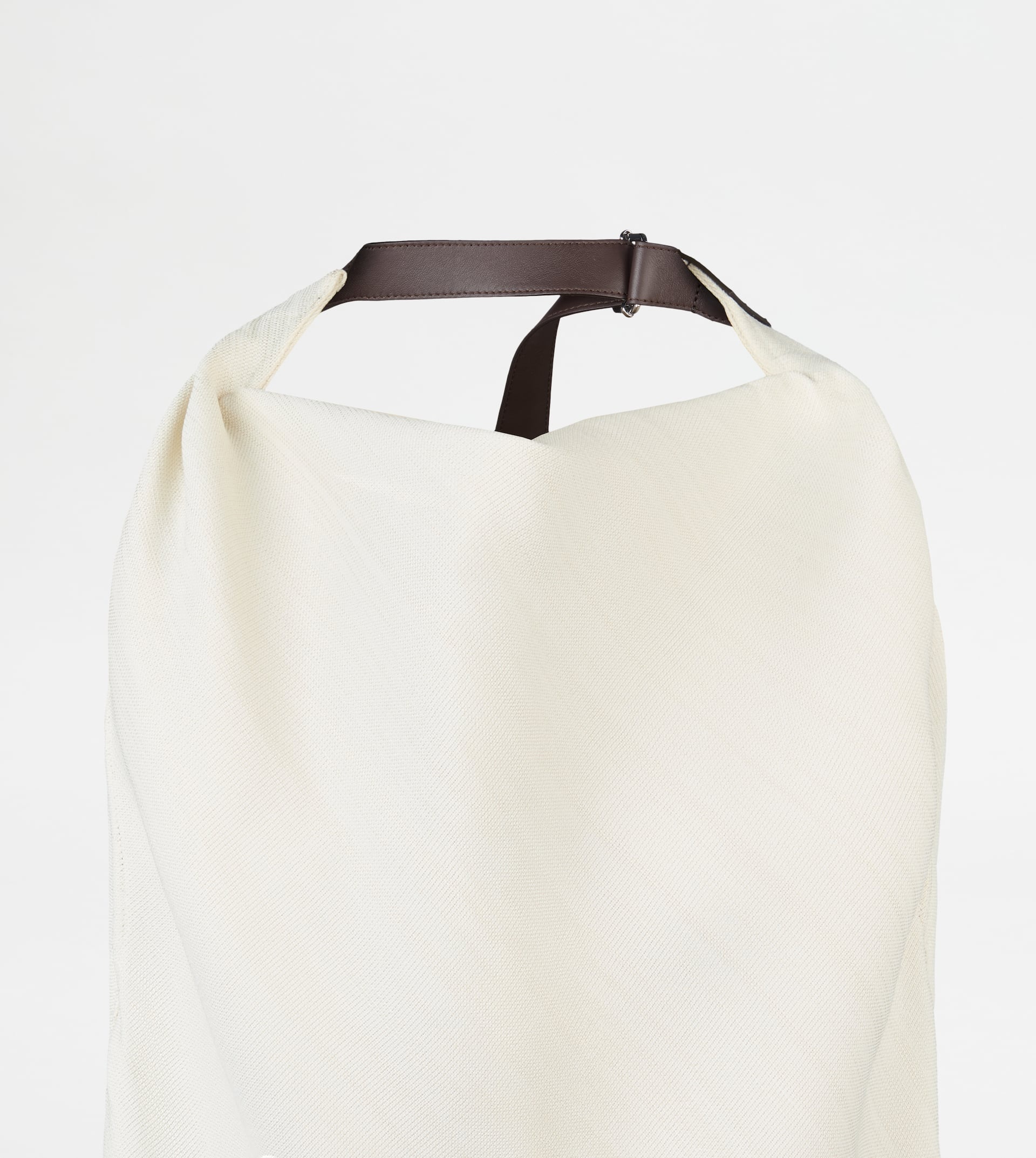 SILK BLEND BACKLESS TOP - WHITE - 8