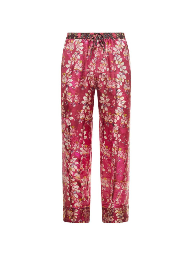 Aloe floral-pattern straight-leg trousers 1