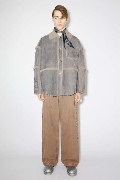 Acne Studios Shearling jacket - Taupe grey outlook