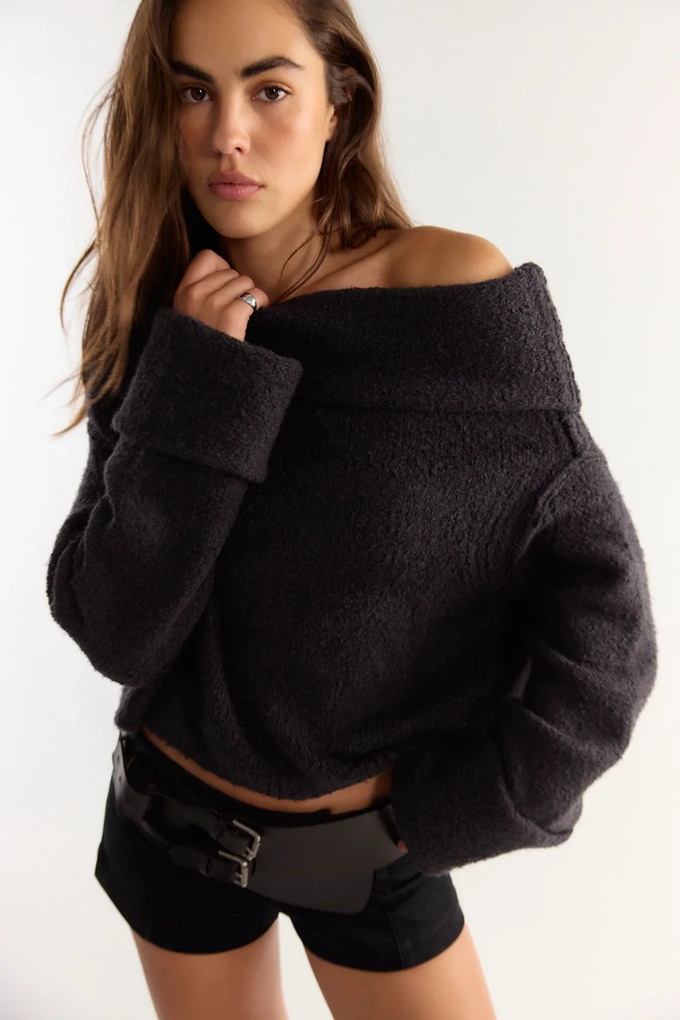 Carrie Off-The-Shoulder Pullover - 1