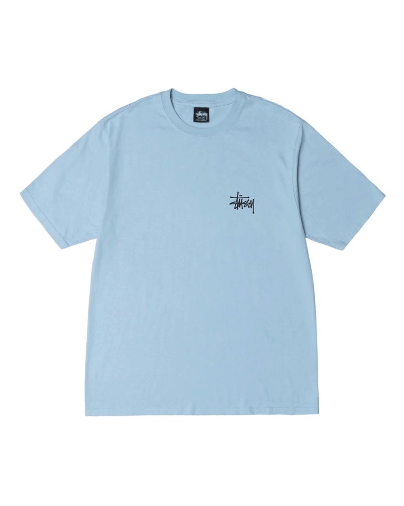 Basic Stussy Pigment Dyed Tee Spring '23 Sky Blue - 1