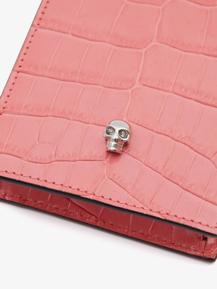 Skull Phone Case With Chain in Coral - 4