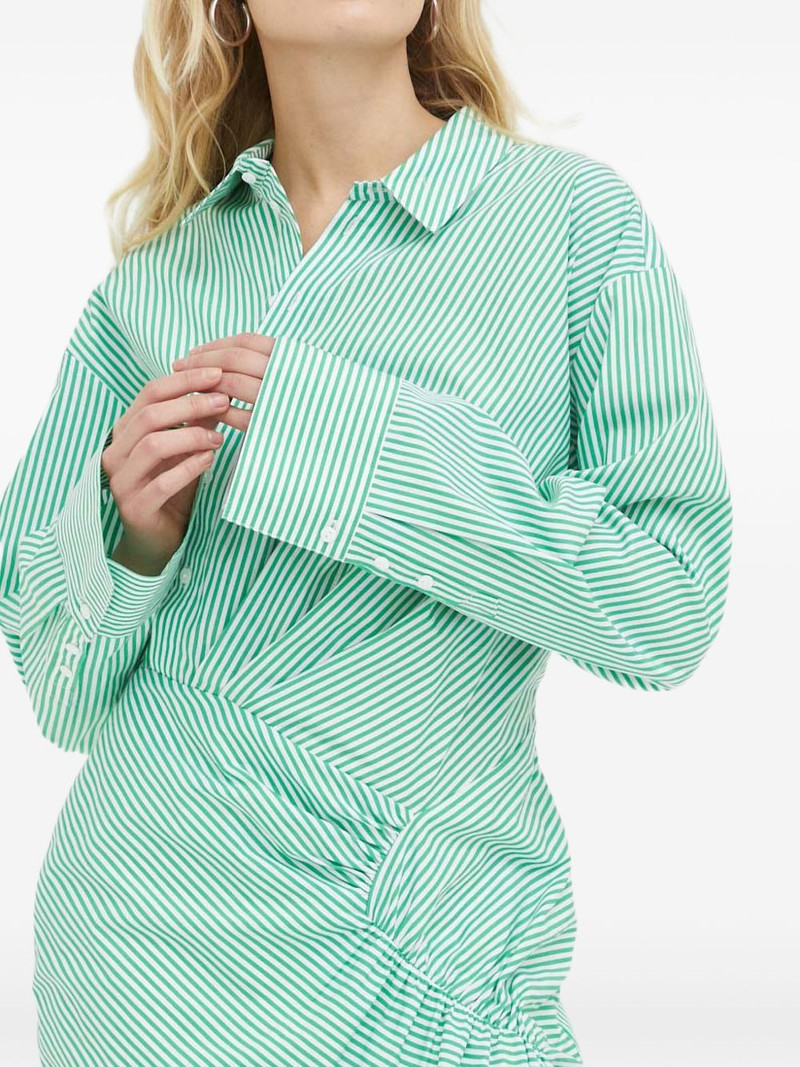 striped gathered mini dress 4