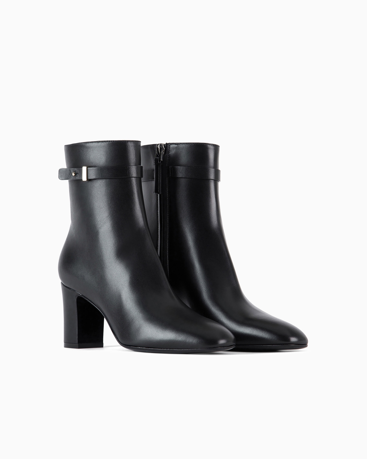 Nappa-leather high-heeled ankle boots - 2