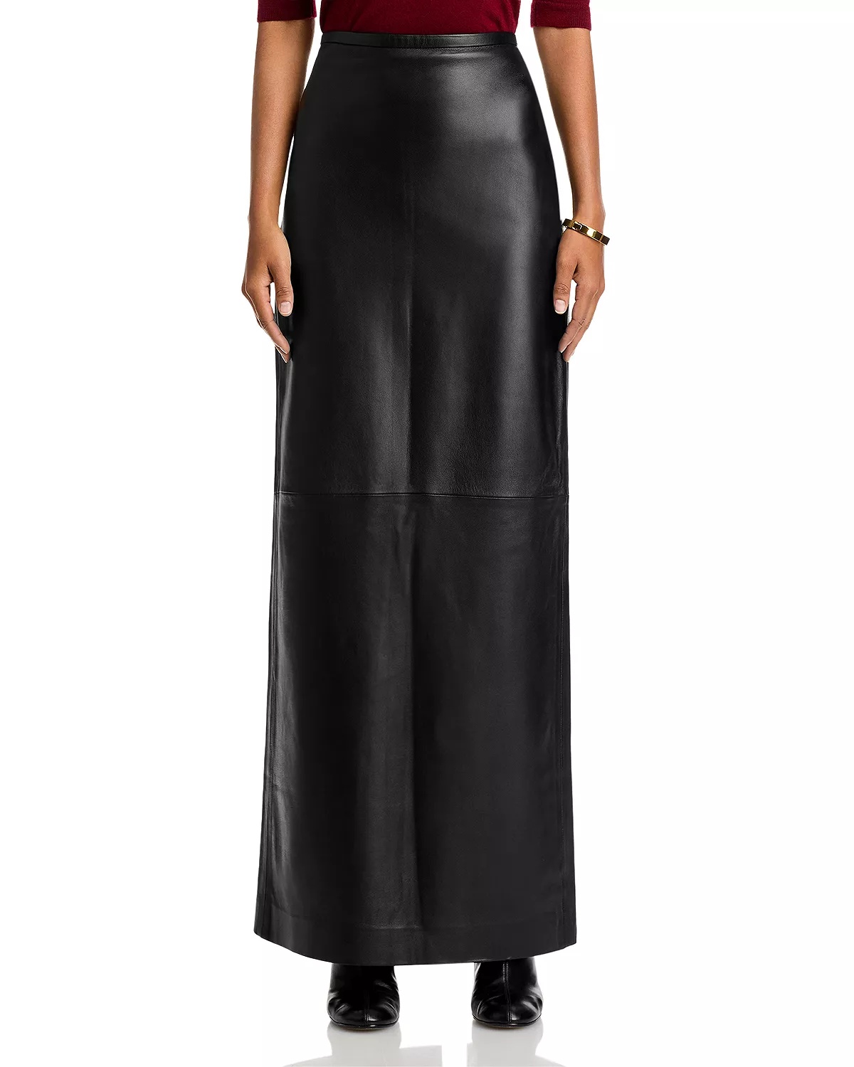 Leather Maxi Skirt - 7