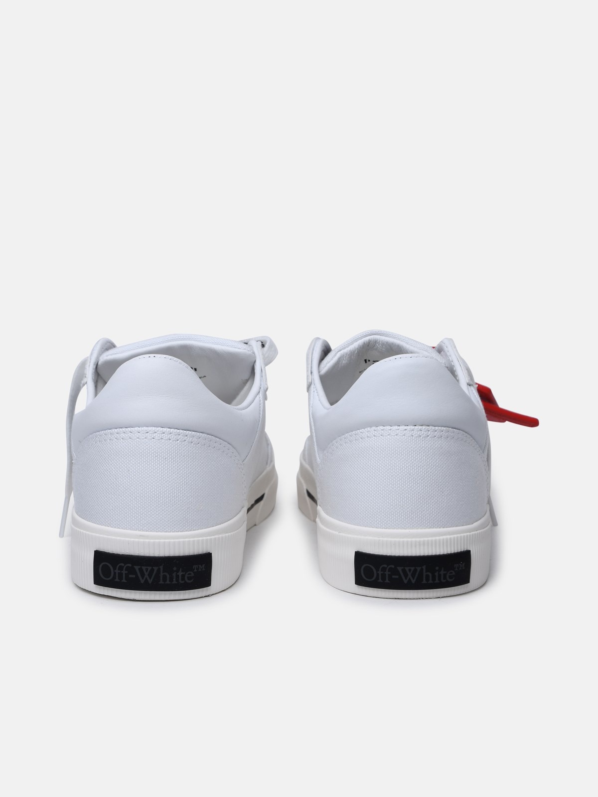 'NEW VULCANIZED' WHITE FABRIC SNEAKERS - 4