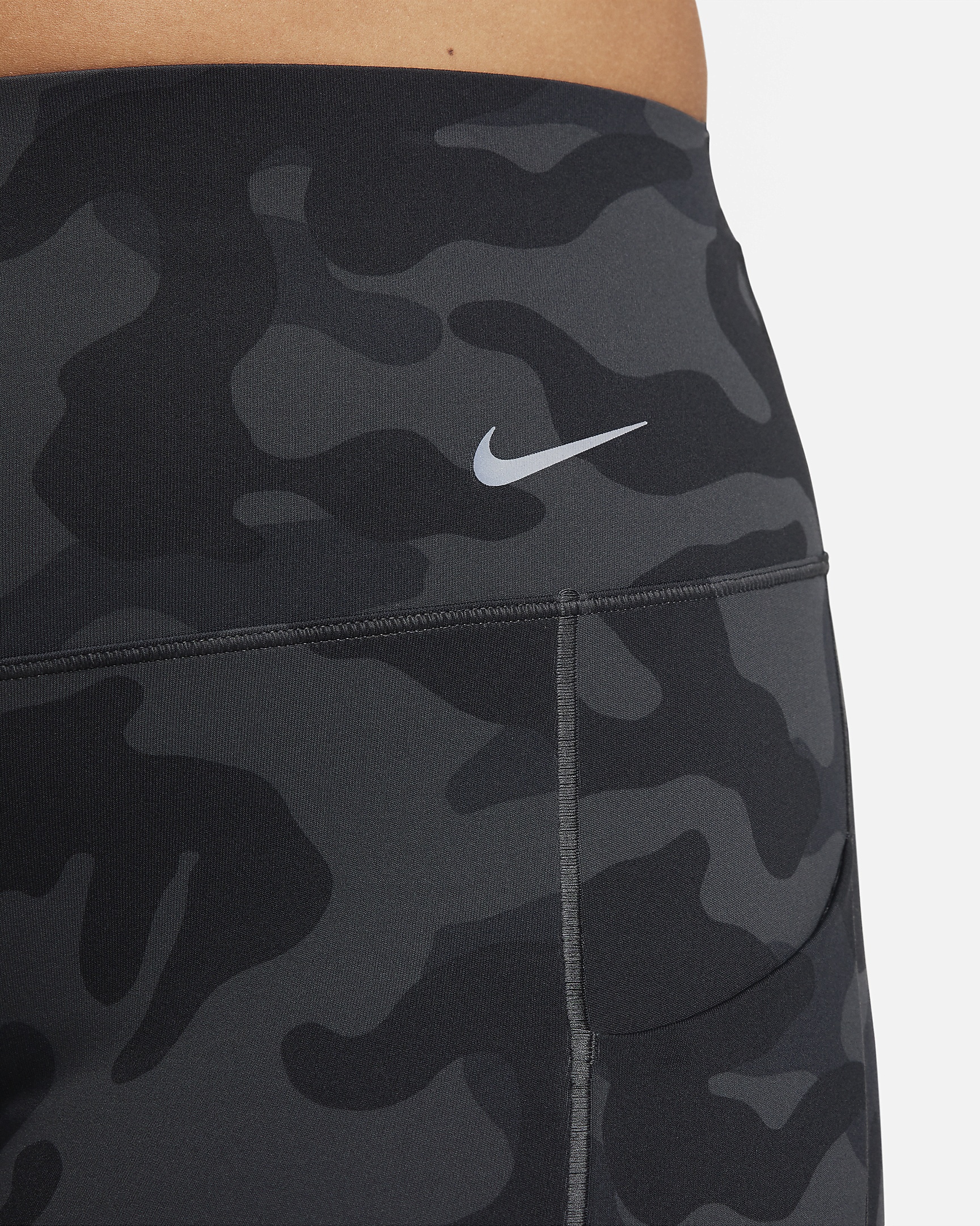 Nike Universa Women's Medium-Support High-Waisted 7/8 Camo Leggings with Pockets - 5