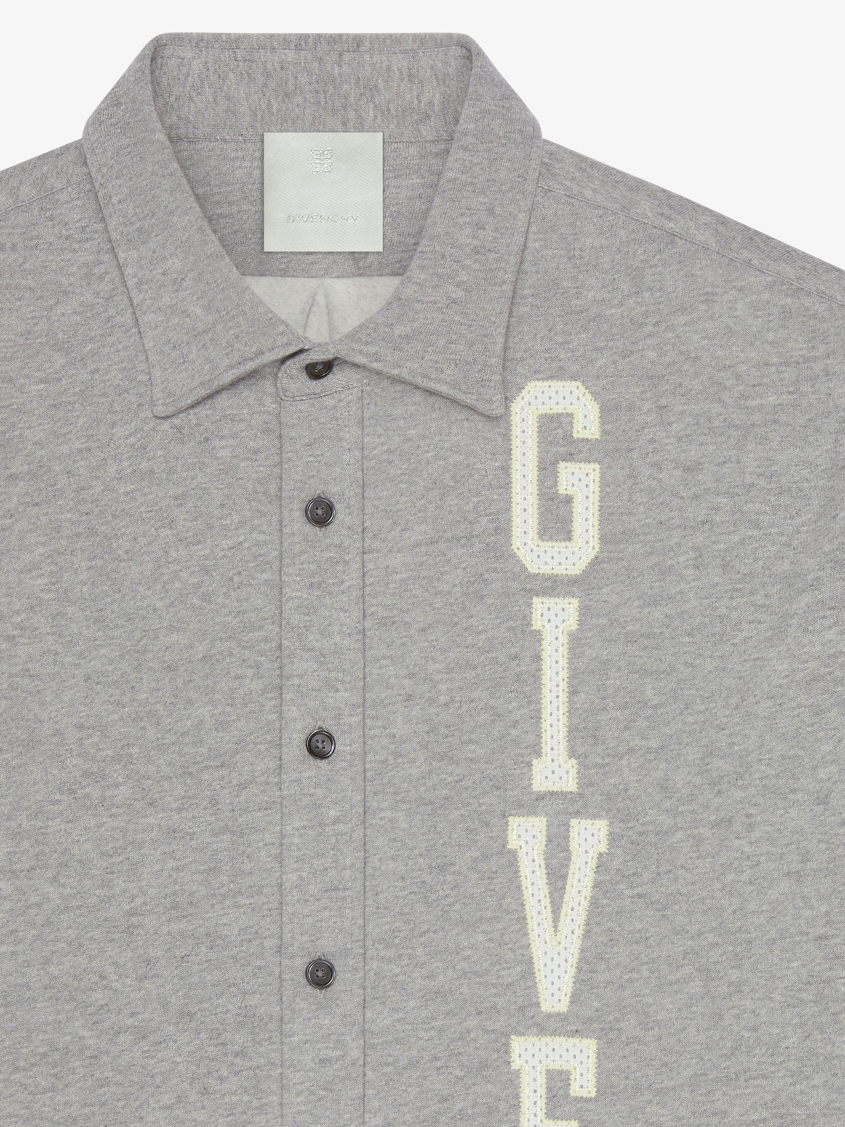 GIVENCHY COLLEGE SHIRT IN FLEECE - 5