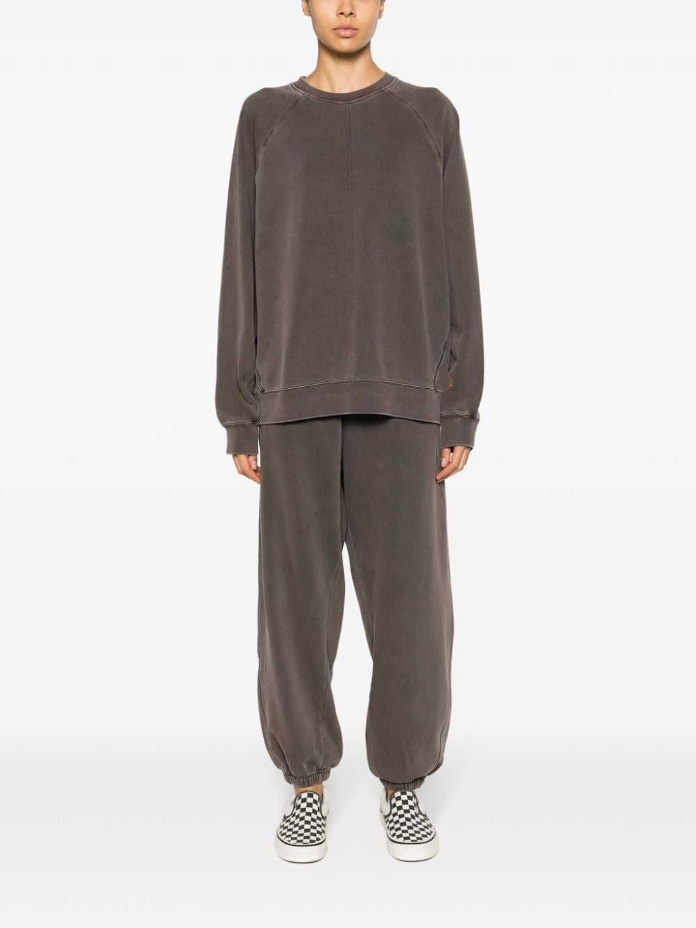 panelled cotton blend track pants - 3