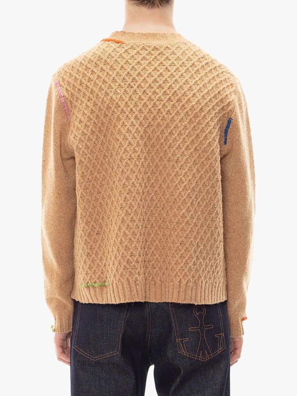 crew neck knitted jumper - 4