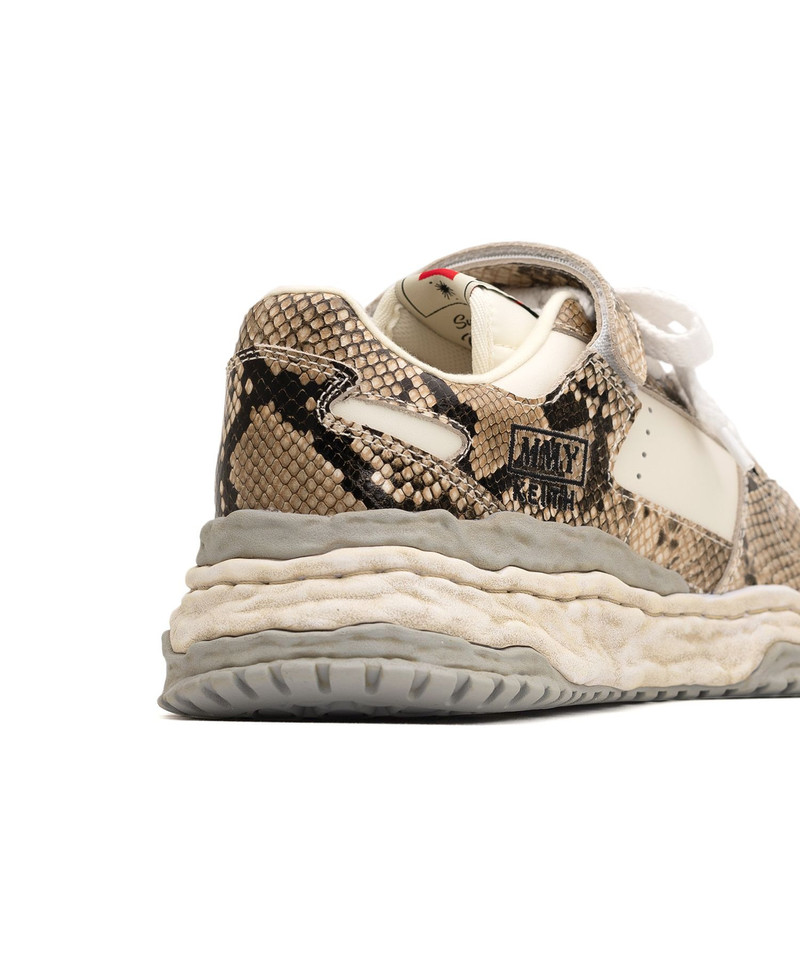 "KEITH" OG Sole Python Printed Leather Low-top Sneaker 20