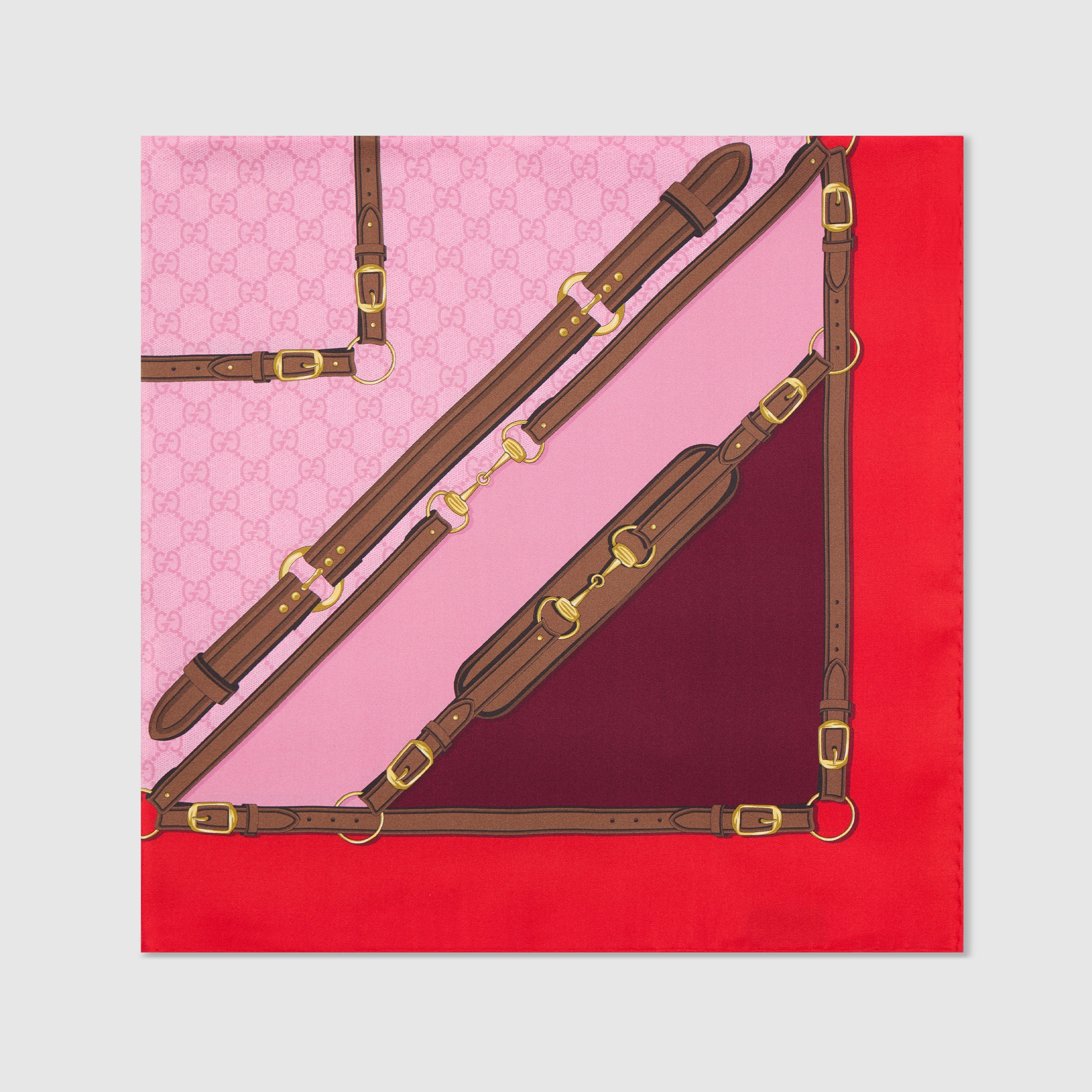 Printed silk twill carré - 2