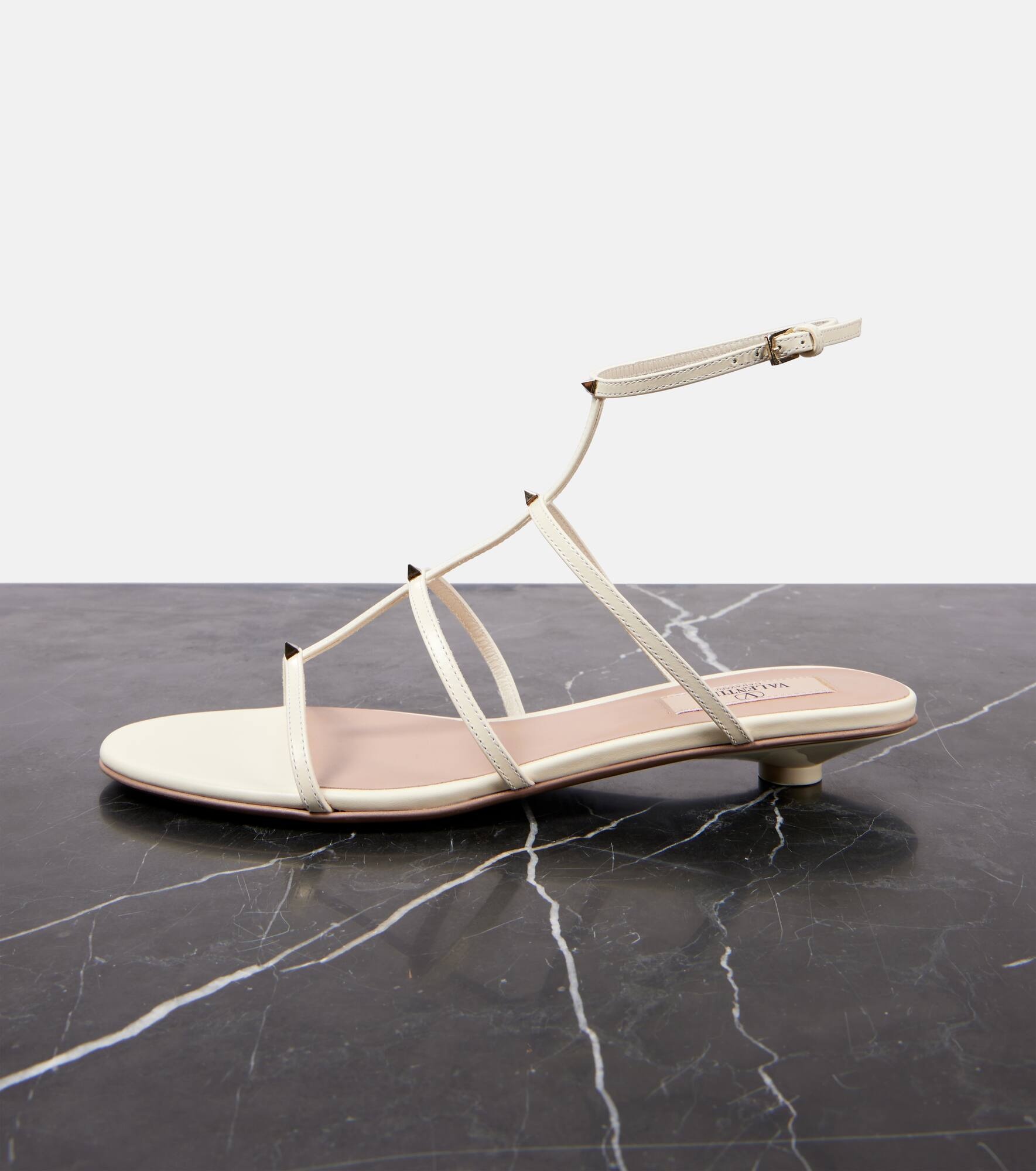 Rockstud Wispy leather sandals - 6