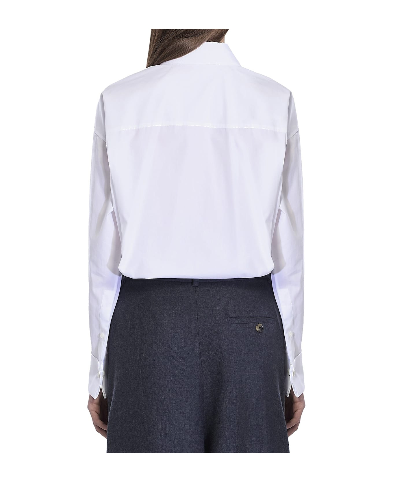 Draped Cotton Shirt - 3