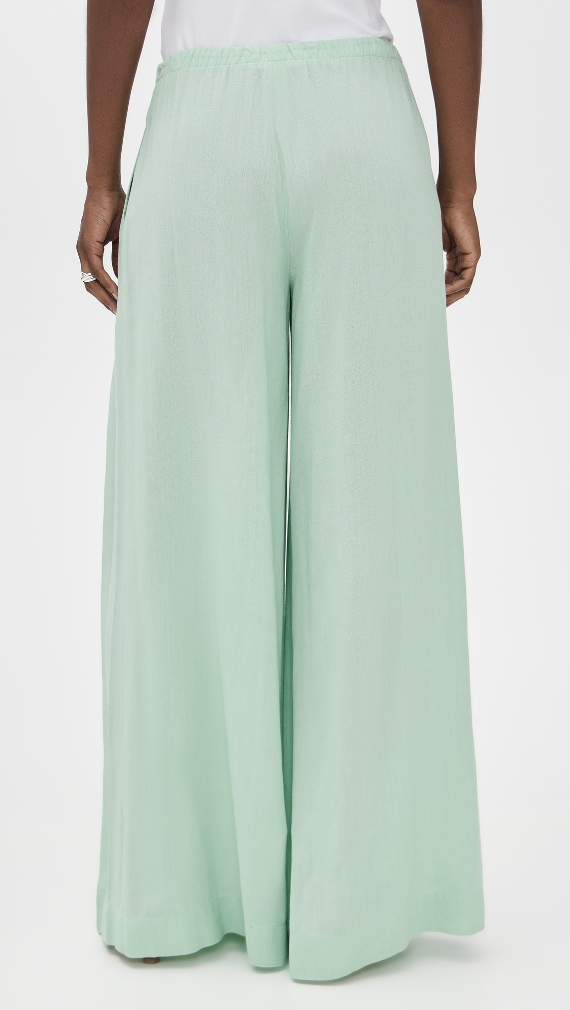 Jenna Pleated Wide Leg Pull On Pants - 2