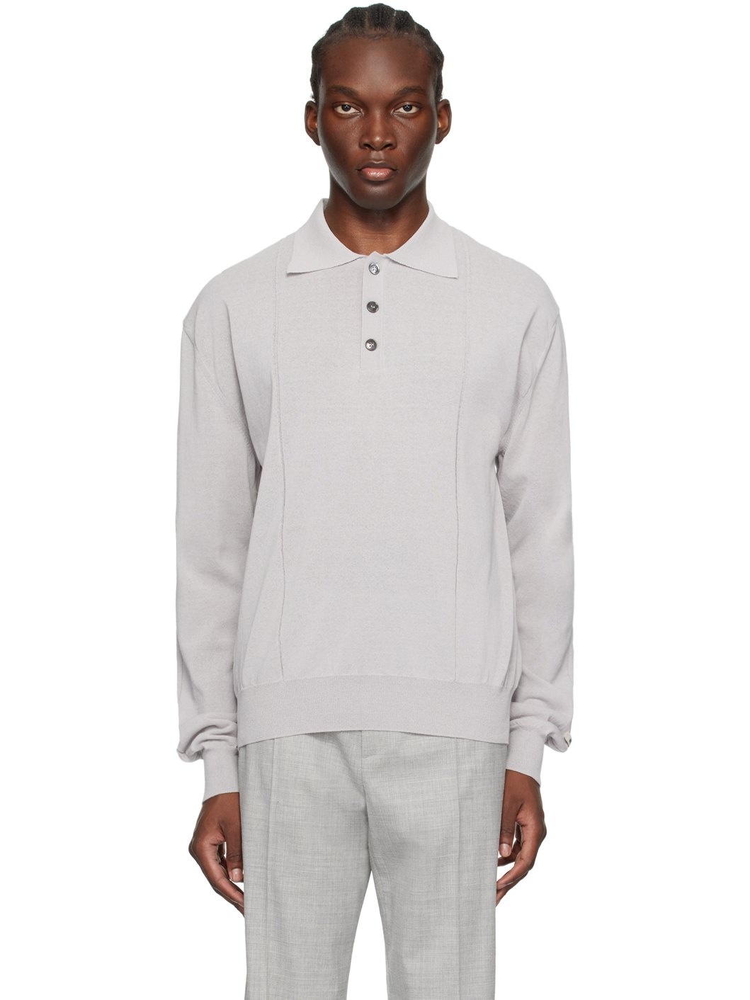 Gray RC Patch Polo - 1