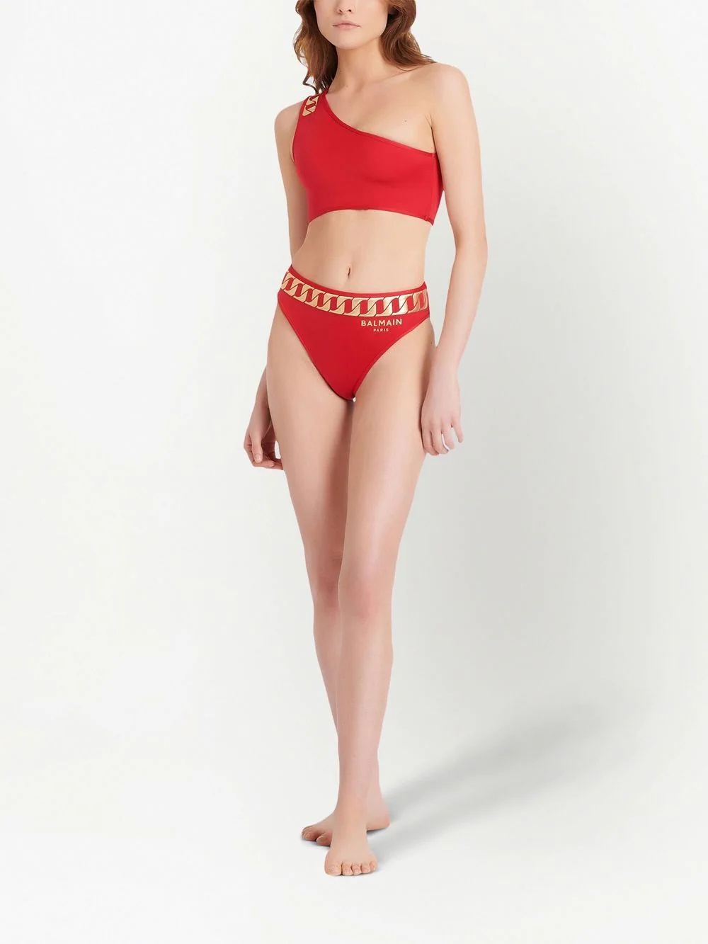 chain link print bikini set - 2