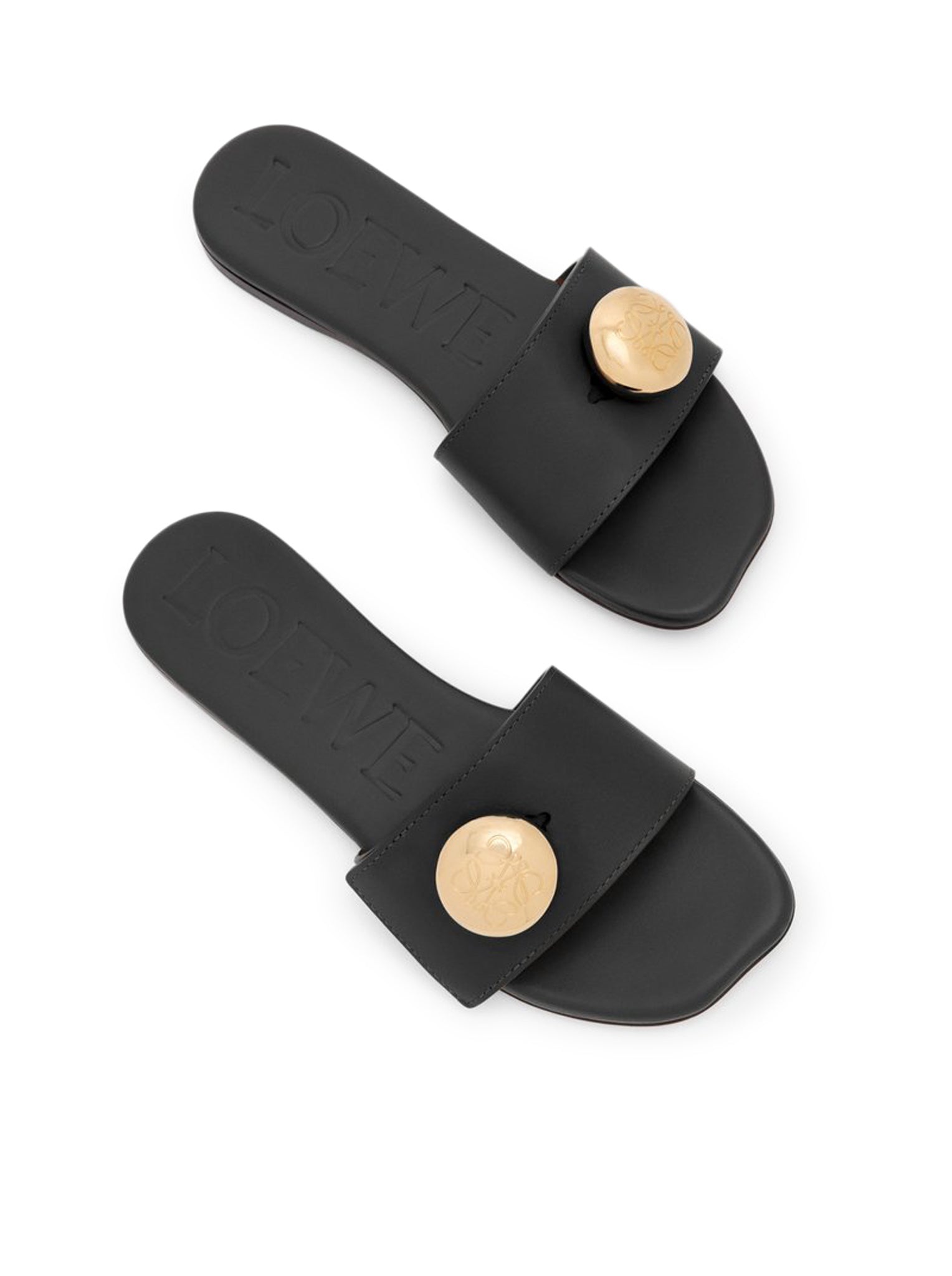 PEBBLE CALFSKIN SLIDE - 4