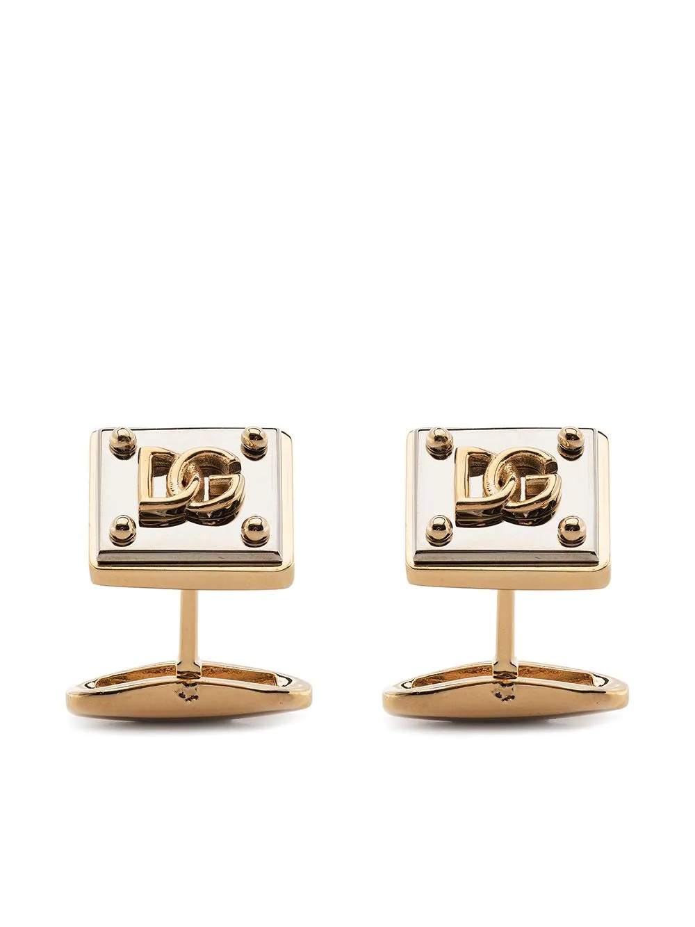 logo-plaque cufflinks - 1