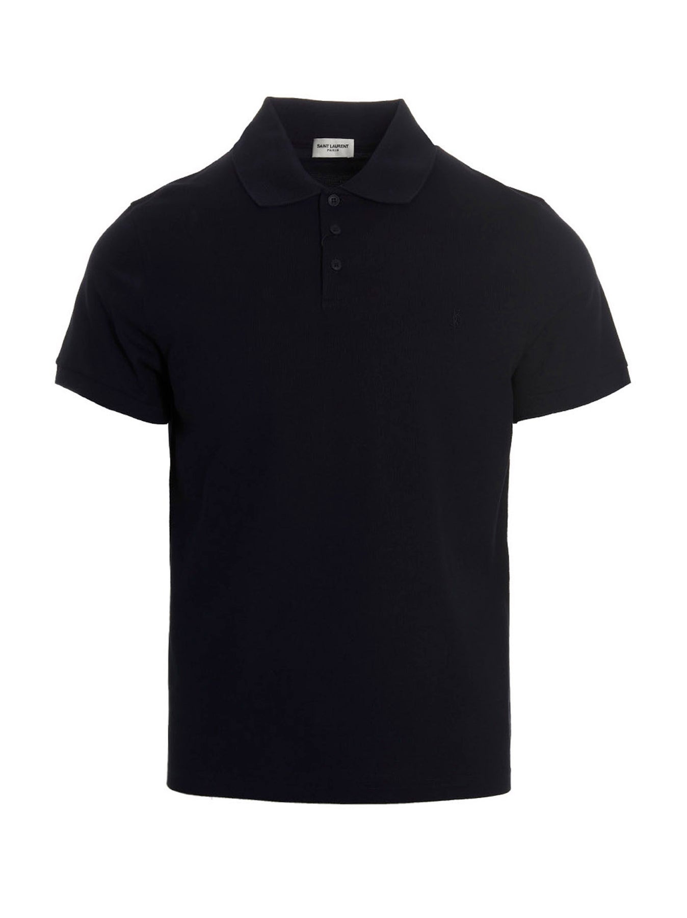 Embroidered Logo  Shirt Polo Blue - 1