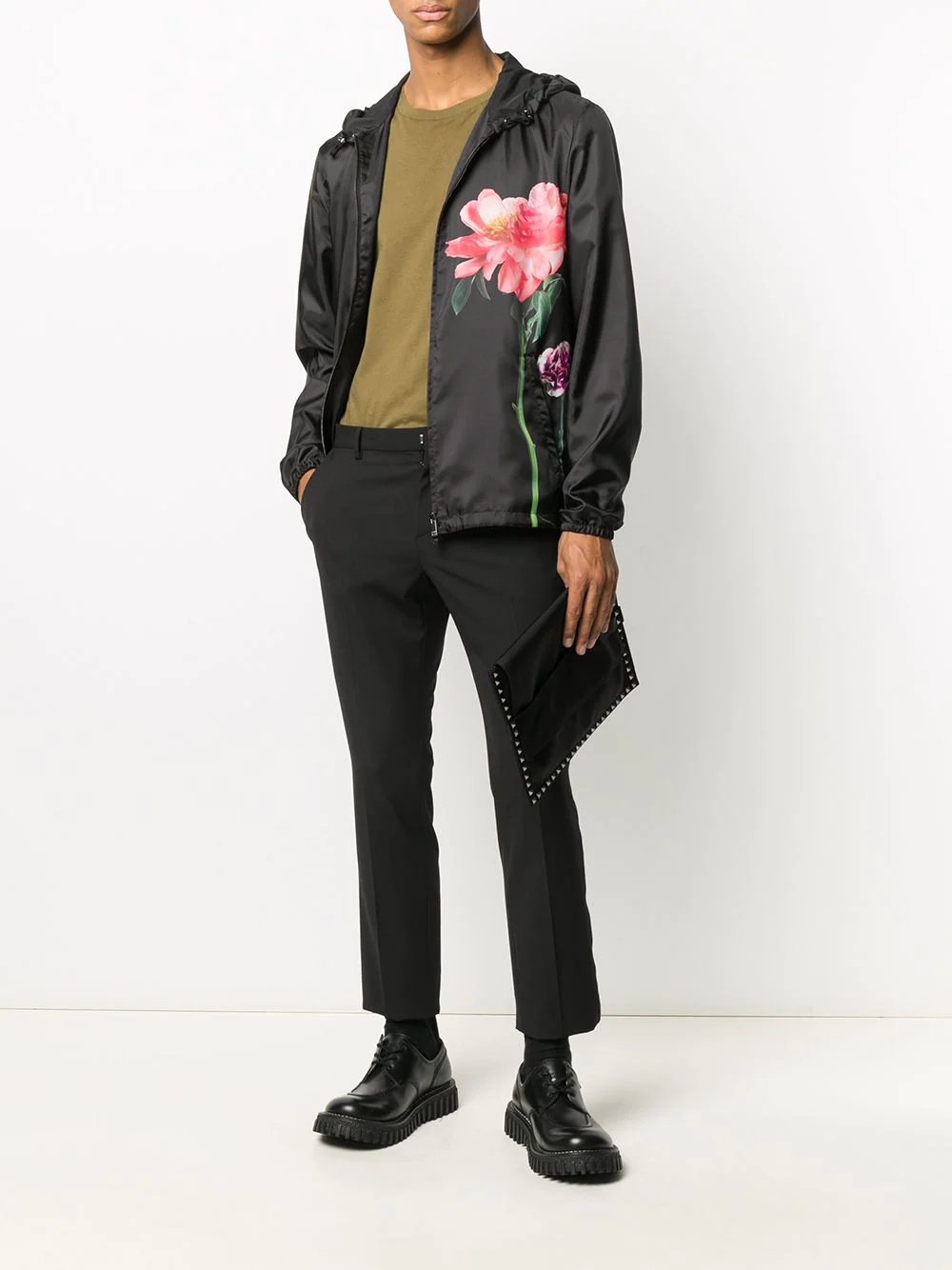 Flowersity print hooded jacket - 2