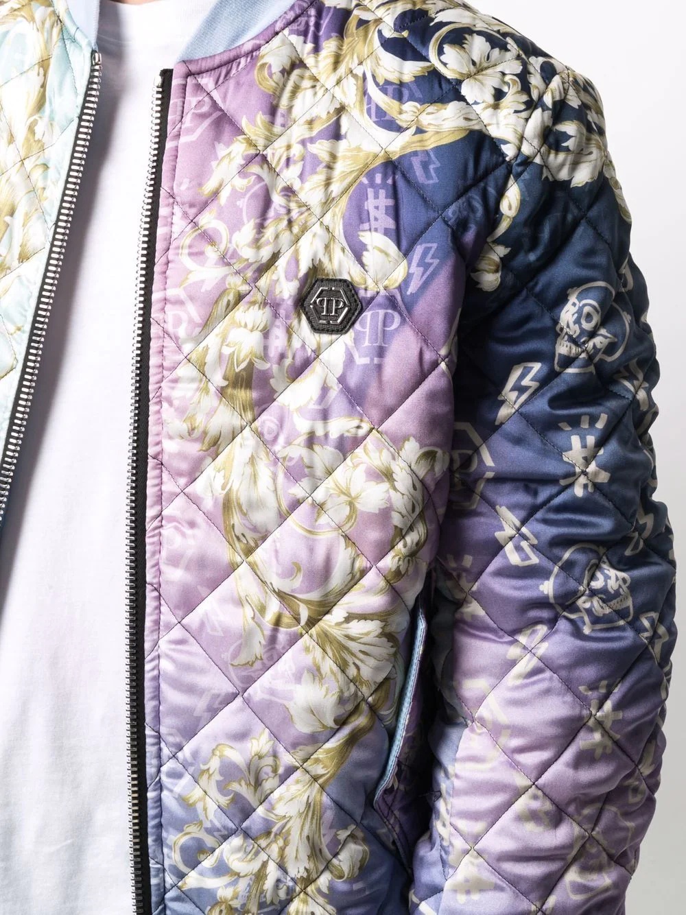 New Baroque quilted bomber jacket - 5