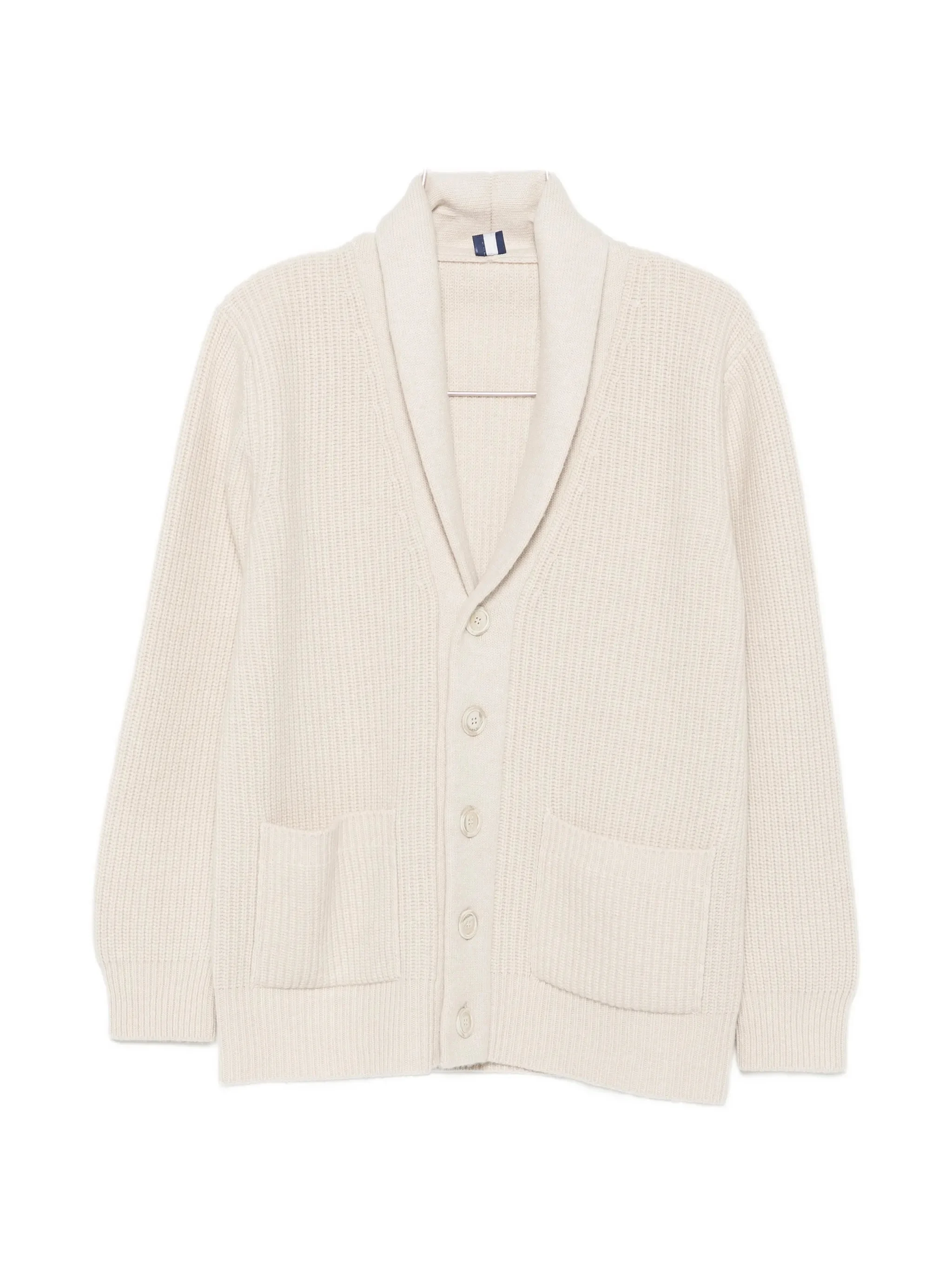 Fedeli Ribbed-knit Shawl-collar Cardigan - 1