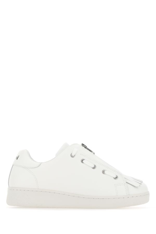 A.P.C. White Leather Julietta Sneakers - 1