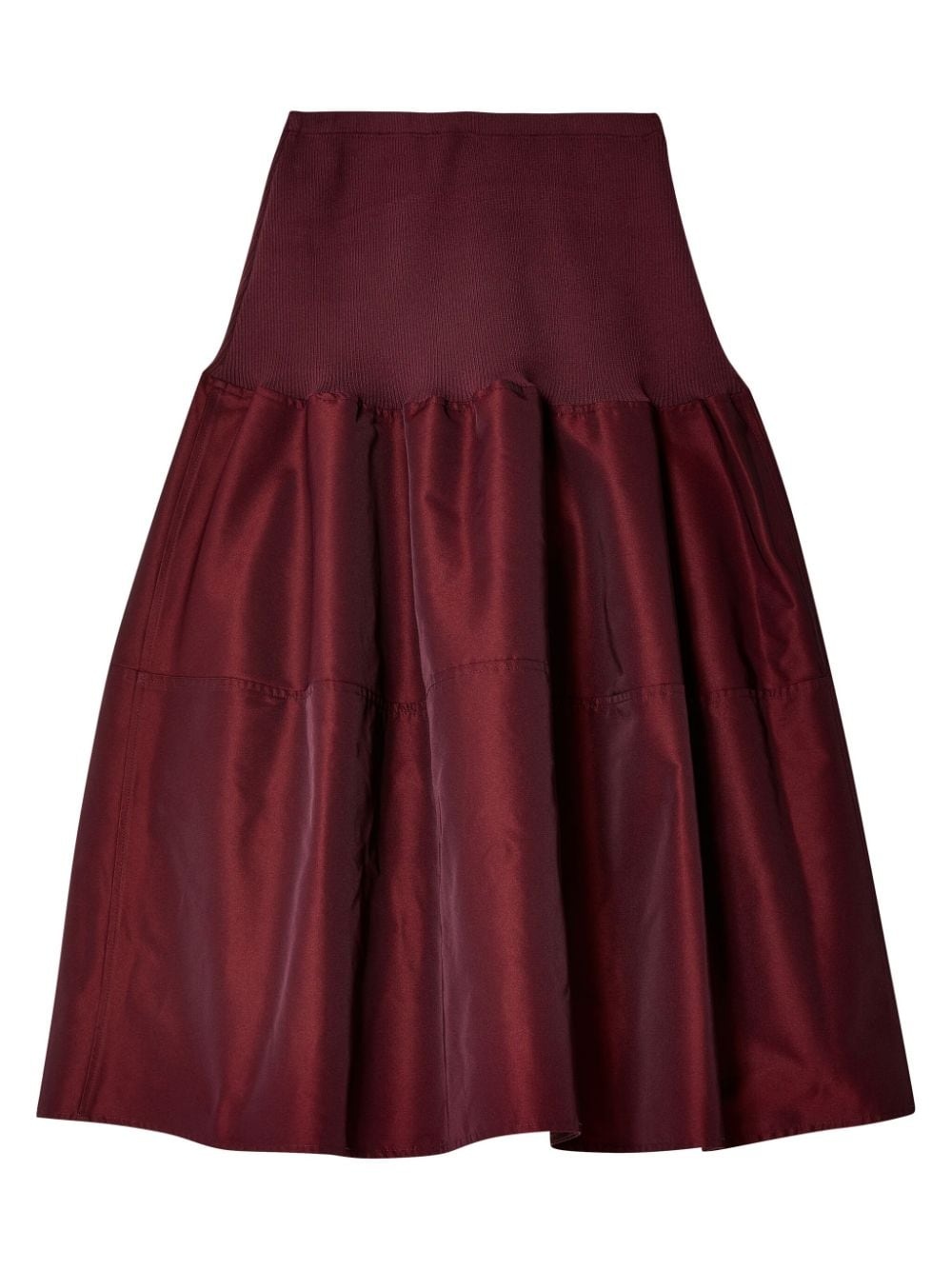 pleated A-line skirt - 2