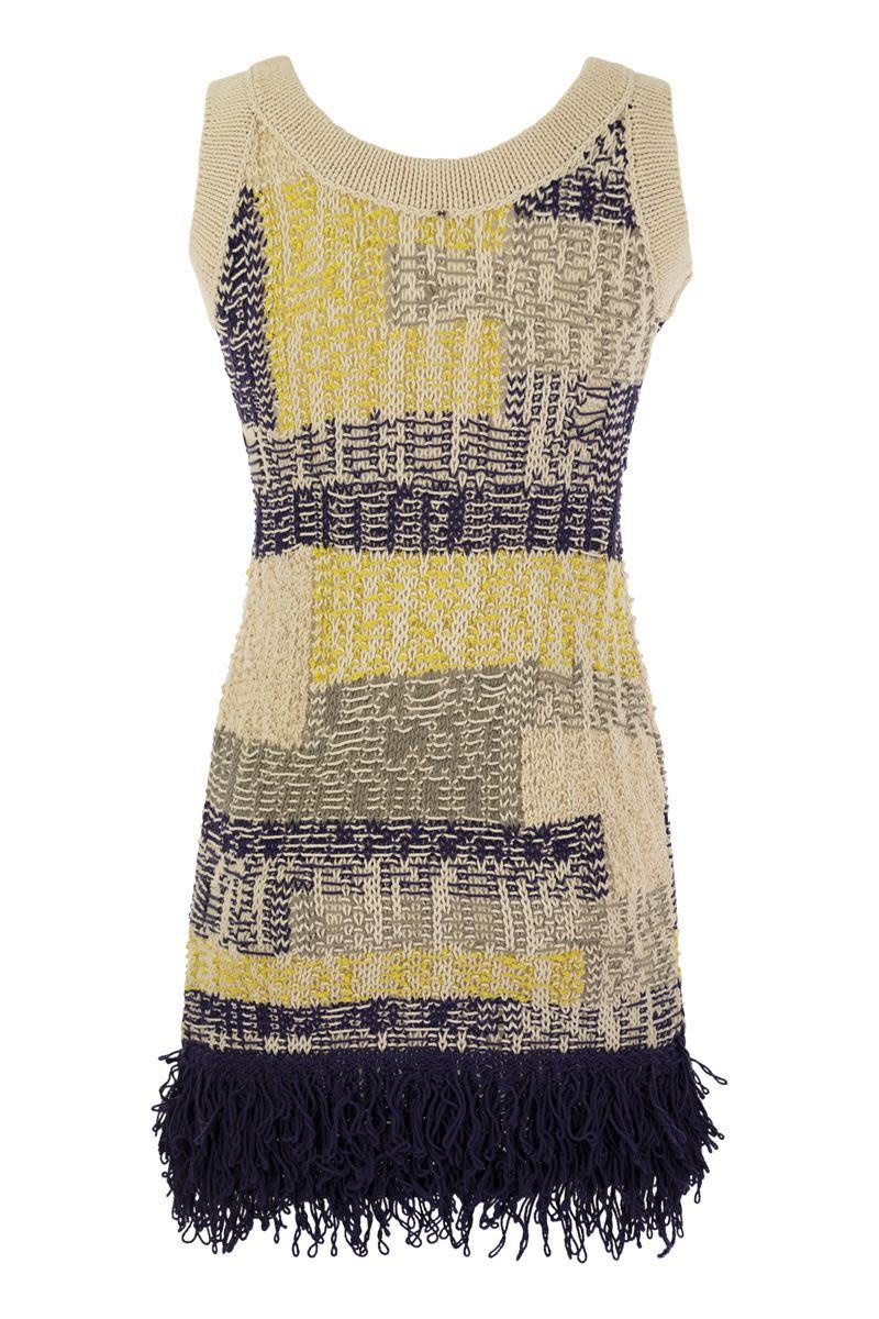 Sportmax Giro - Knitted Dress With Fringe - 2