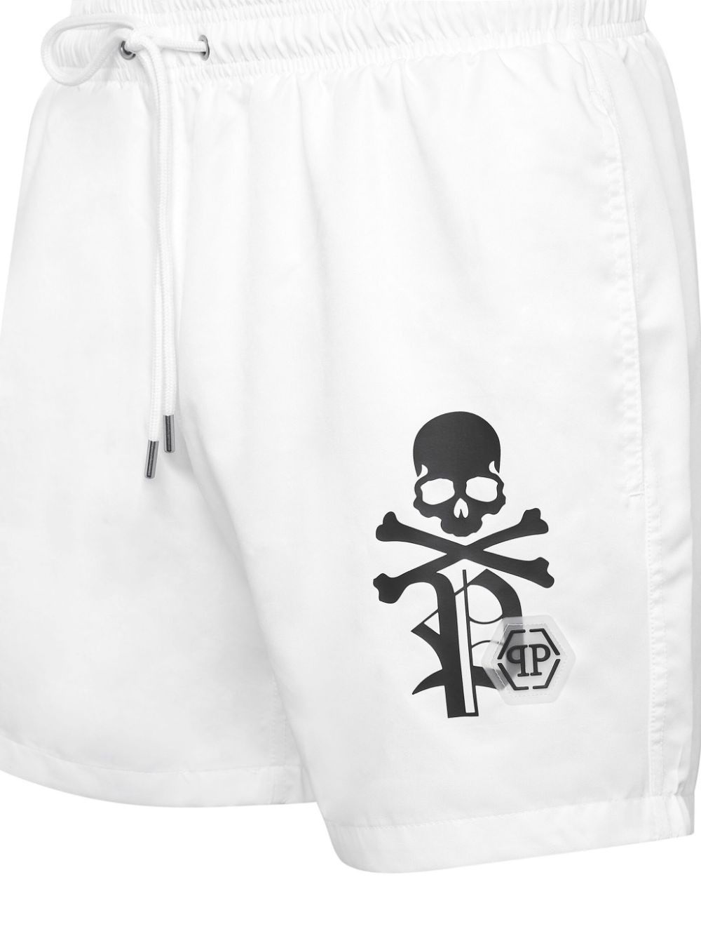 logo-print swim shorts - 2