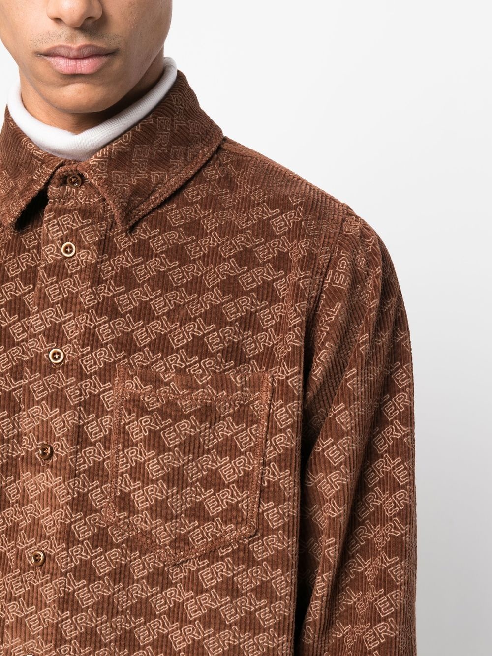 logo-print shirt - 5