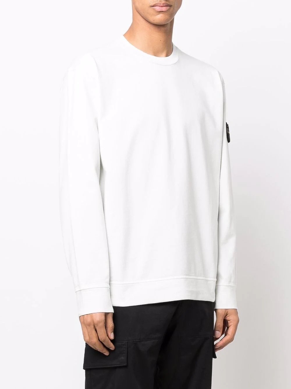 Compass-patch cotton sweatshirt - 3