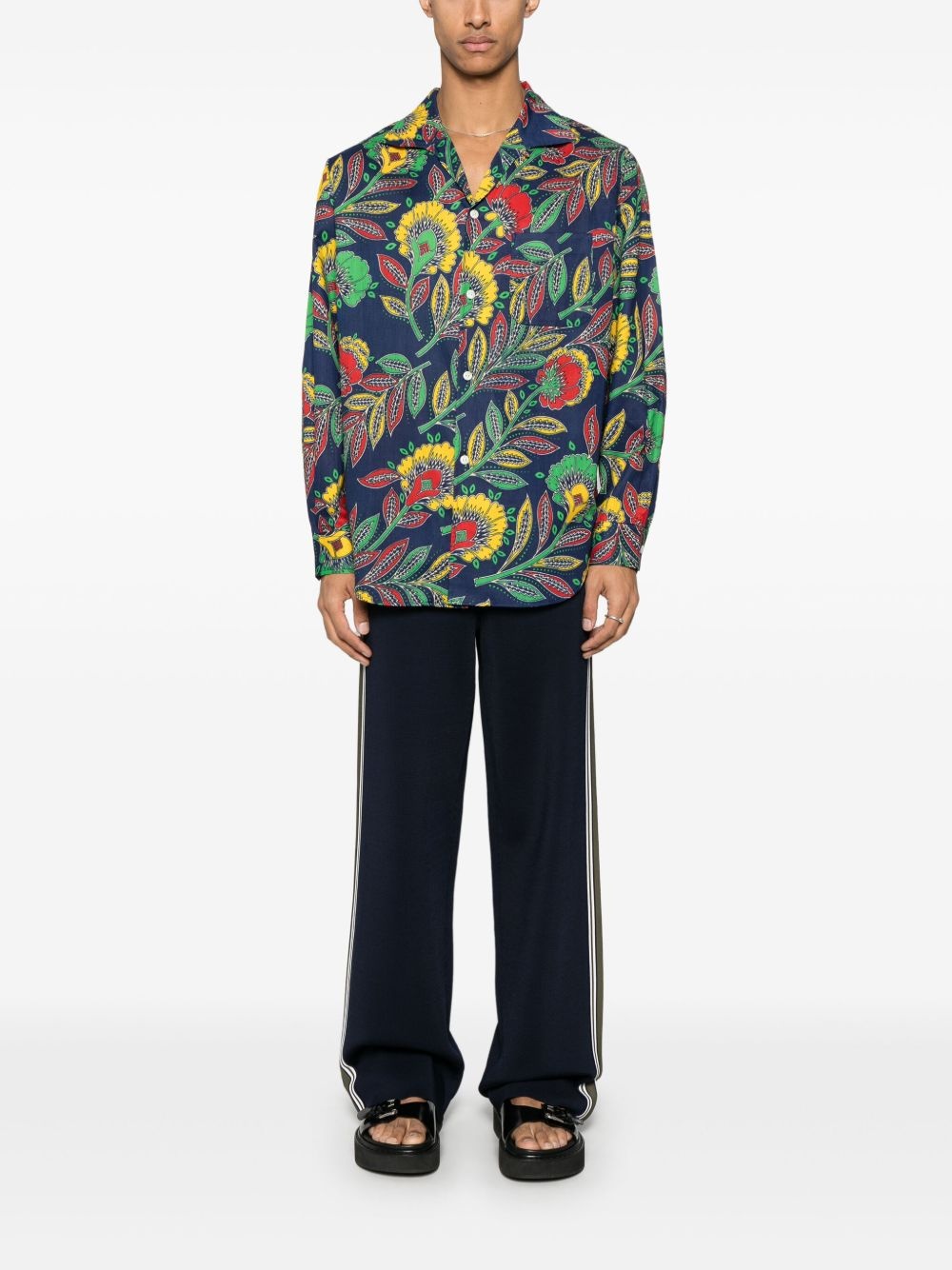 floral-print shirt - 2