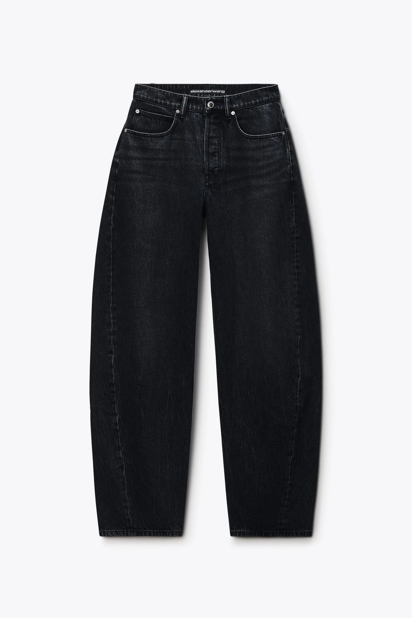 crystal hotfix logo pocket blow up jean - 1