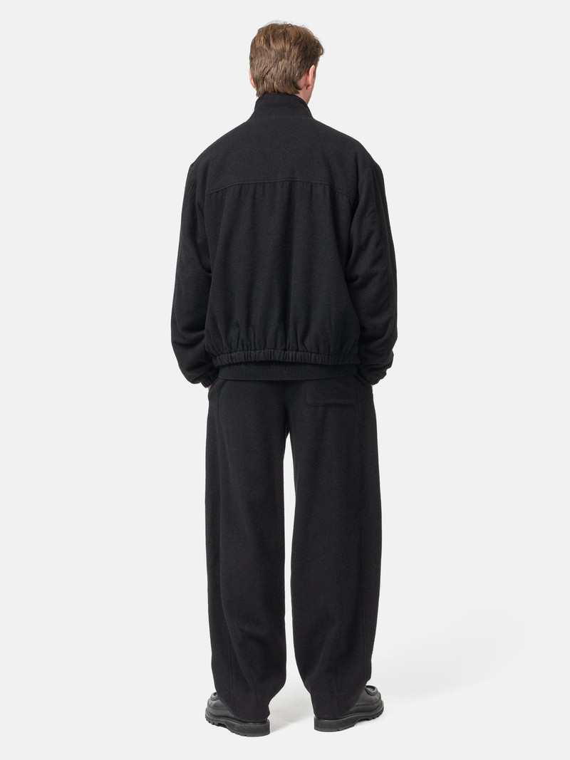 Wool/Cashmere Fleece Easy Twist Trousers Black 4